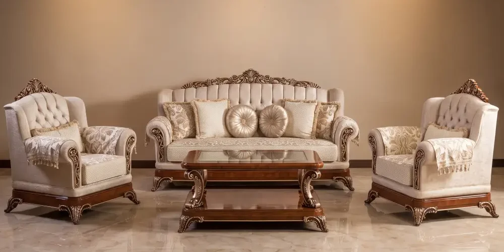 Sofa Tamu Ukir Jepara Jati Klasik